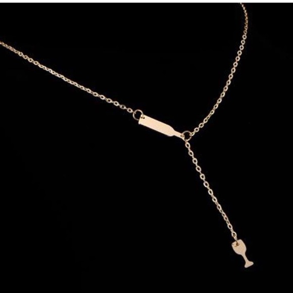 🔥2 for 1🔥 Gold Wine Lovers Necklace - Picture 3 of 3